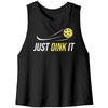 Just Dink It Womens Racerback Crop Tank