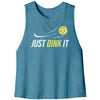 Just Dink It Womens Racerback Crop Tank