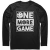 ONE MORE GAME Mens Unisex Long Sleeve Next Level Tri Blend