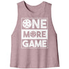 ONE MORE GAME Womens Bella Racerback Crop Tank