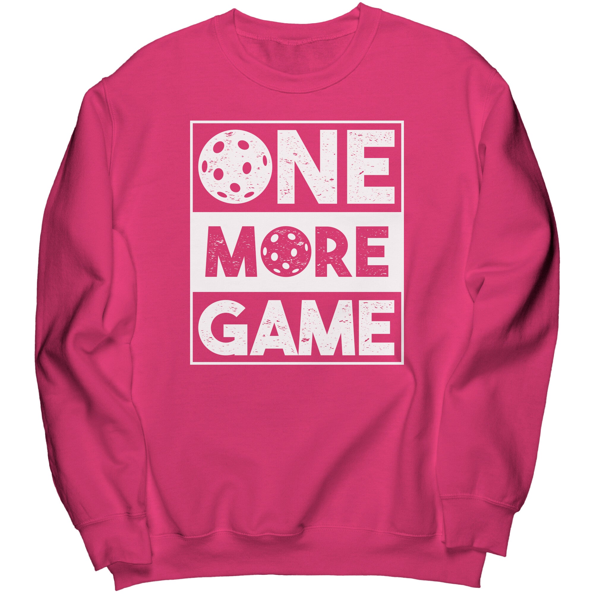 ONE MORE GAME Womens Unisex Port & Co Crewneck Sweatshirt